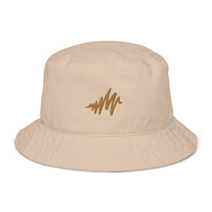Waves | Embroidered Organic bucket hat