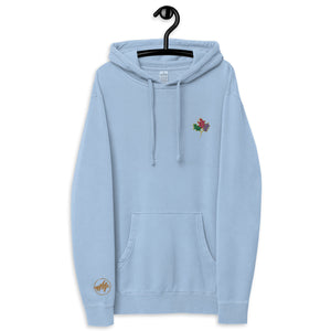 Seasons Change | Embroidered Unisex pigment-dyed hoodie