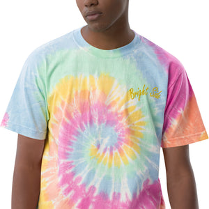 Bright Side | Embroidered tie-dye t-shirt