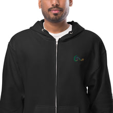 Load image into Gallery viewer, Bright Side Lifestyle Logo | Unisex fleece zip up hoodie