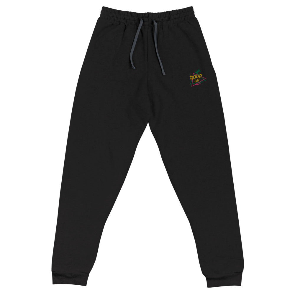 Good Day | Embroidered Joggers