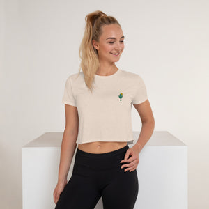 Cactus | Embroidered Crop Tee
