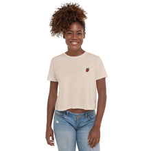 Load image into Gallery viewer, Strawberry | Embroidered Crop Tee